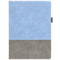 Ежедневник Horizon, недатированный, серый с голубым