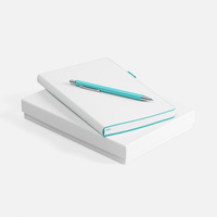 Набор White Shall, бело-бирюзовый