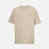 Футболка оверсайз мужская Boxy Men, бежевая (льняная)