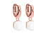Серьги Firenze white Qudo *300212 BW/RG - миниатюра - рис 2.