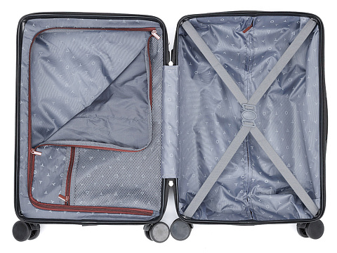 Чемодан TORBER ОНЕГА, бордовый, ABS-пластик, 59,5 х 39,5 х 24 см, 46 л - рис 4.