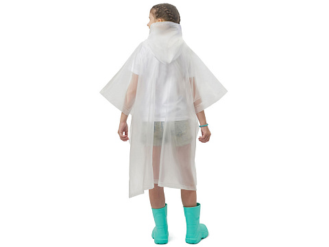 Пончо Hawaii c чехлом детский, белый - рис 3.