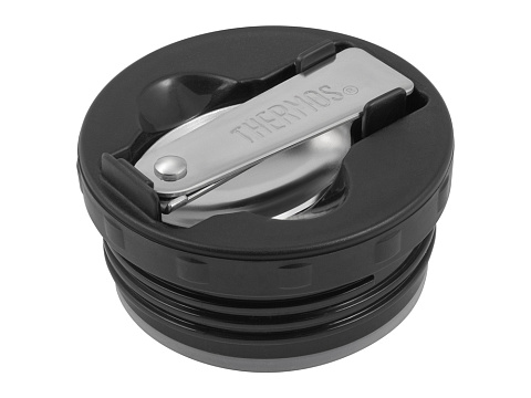 Термос из нерж. стали с ложкой тм THERMOS SK3000-BK(Matte Black) Food Jar 0.470L, черный - рис 5.