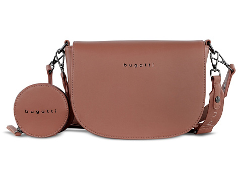 Сумка наплечная женская BUGATTI АЛМАТА | ALMATA, с кошельком, абрикосовая, полиуретан, 27х6х18,5 см - рис 2.