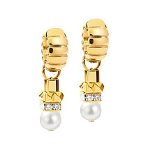 Серьги Hoop White-Gold