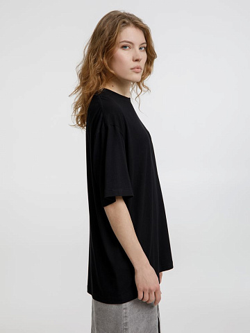 Футболка оверсайз унисекс Lavinia, черная - рис 7.