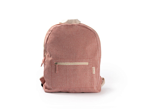 Рюкзак FIRENZA из переработанного хлопка, красный - рис 2.