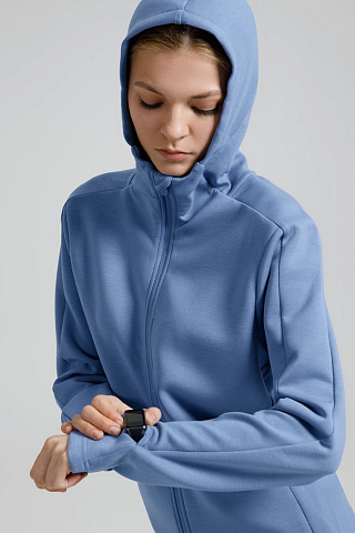 Куртка с капюшоном унисекс Begi, синяя - рис 11.