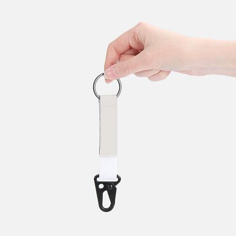 Брелок с карабином Manlig, белый - рис 4.