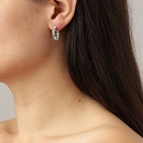 Серьги RAQUEL SS LIGHT GREEN - рис 2.