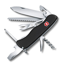 Нож перочинный VICTORINOX Outrider, 111 мм, 14 функций, с фиксатором лезвия, чёрный