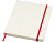 Bass блокнот формата А5 из переработанных материалов, с линованными страницами - Красный - миниатюра