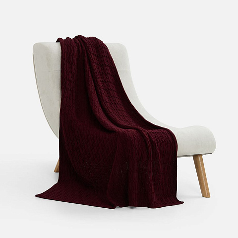 Плед Knitline, темно-красный (бордовый) - рис 7.