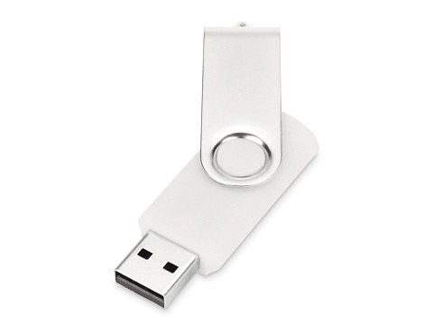 Флеш-карта USB 2.0 8 Gb Квебек, белый - рис 2.