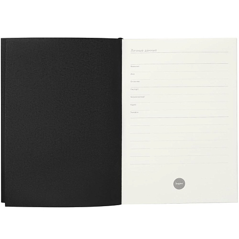 Ежедневник Flat Maxi, недатированный, иссиня-черный - рис 5.