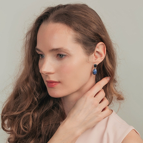 Серьги Sodalite Possebon A0134.23 S - рис 2.