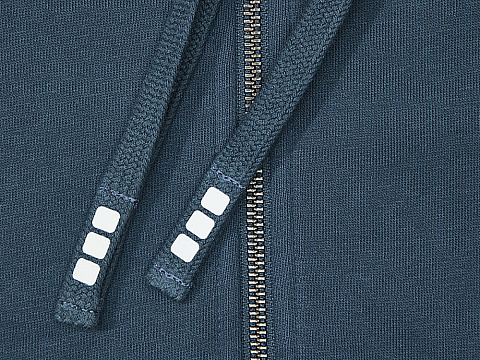 Толстовка Арора мужская с капюшоном, серо-синий - рис 4.