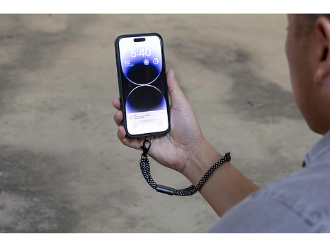 Ремешок-держатель для телефона на запястье Lany Wristband Eco, серый - рис 11.