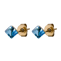 Пусеты Crystal Sky Blue Fiore Luna SWE0127/1 SB G