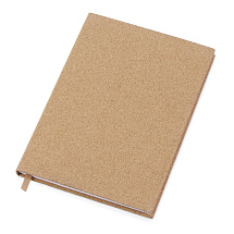 Блокнот из пробки А5 Passiflora, твердая обложка, 80 листов 80 гр/м2 переработанной белой бумаги,