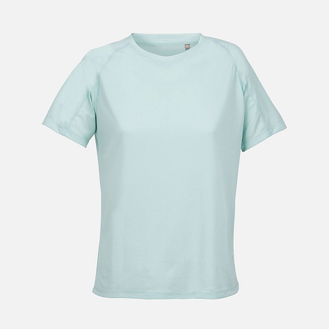 Футболка спортивная женская Vortex Women, зелено-голубая - рис 2.