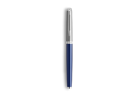 Перьевая ручка Waterman Hemisphere Entry Point Stainless Steel with Blue Lacquer в подарочной упаковке - рис 4.