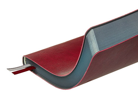 Ежедневник А5 датированный Boston 2027, бордовый с серым обрезом - рис 6.