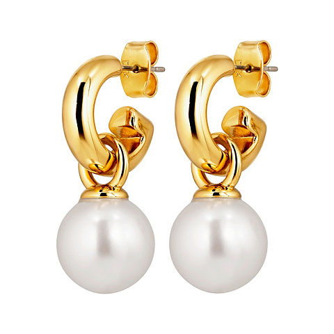 Серьги LONA SG WHITE PEARL