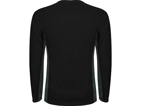 Футболка Shanghai  мужская с длинным рукавом, черный/графитовый - рис 2.