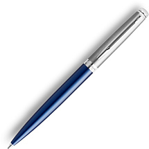 Шариковая ручка Waterman Hemisphere Entry Point Stainless Steel with Blue Lacquer в подарочной упаковке