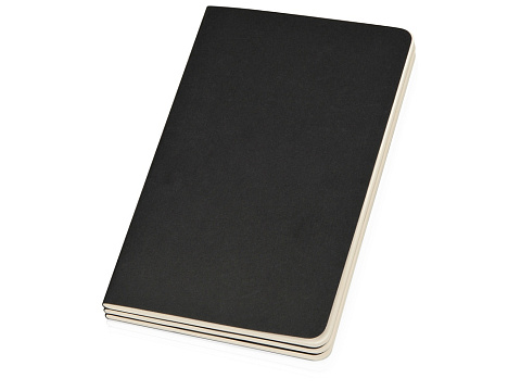 Записная книжка Moleskine Cahier (нелинованный, 3 шт.), Large (13х21см), черный - рис 2.