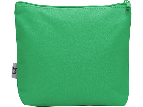 Органайзер для электроники и проводов Amalia из полиэстера 300D с подкладкой, зеленый - рис 4.