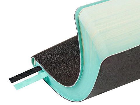 Ежедневник недатированный А5 Boston, черный (бирюзовый обрез) - рис 8.