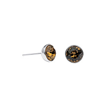 Пусеты Smoked Quartz Fiore Luna SWE298 SQ S