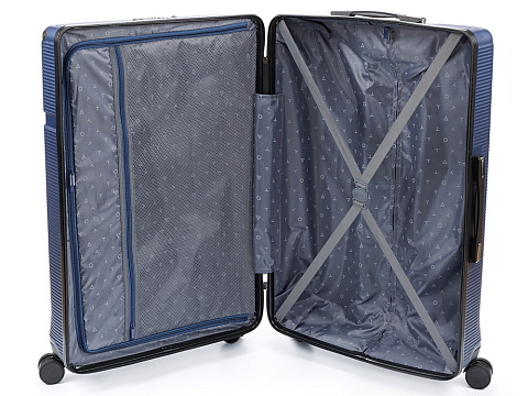 Чемодан TORBER ОНЕГА, синий, ABS-пластик, 79,5 х 51 х 29 см, 103 л - рис 3.