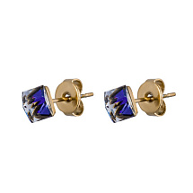 Пусеты Crystal Blue Fiore Luna SWE0127/2 B G