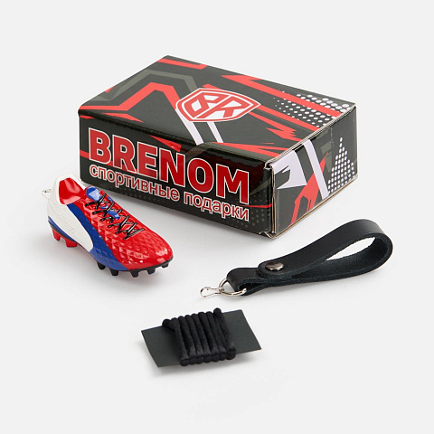 Брелок «Футбольная бутса», красный - рис 7.