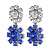 Серьги LINA SS SAPPHIRE/CRYSTAL Dyrberg Kern *440061 - миниатюра - рис 3.