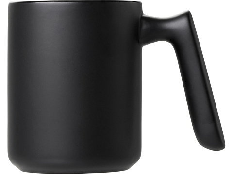 Кружка матовая с прямой ручкой Axio, 360 мл, черный - рис 3.
