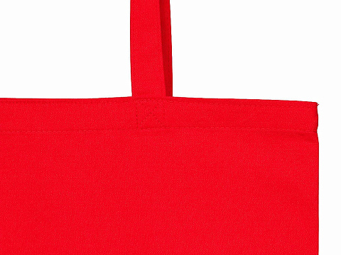 Сумка Твил из хлопка, 210 г/м2, красный - рис 3.
