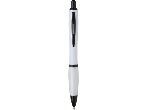 Nash шариковая ручка из переработанного пластика с черной отделкой (черные чернила) - Белый - рис 2.