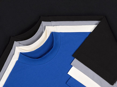 Футболка оверсайз унисекс T9, синяя - рис 6.