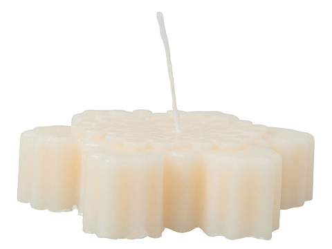 Свеча Снежинка, молочный - рис 3.