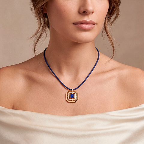 Колье Blue-Gold - рис 2.