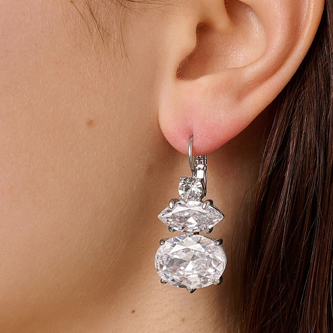 Серьги PARSANA SS CRYSTAL Dyrberg Kern 470013 - рис 2.