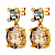 Серьги NICOLA SG GREY/GOLDEN Dyrberg Kern 450148 - миниатюра