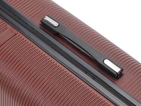Чемодан TORBER ОНЕГА, бордовый, ABS-пластик, 79,5 х 51 х 29 см, 103 л - рис 9.