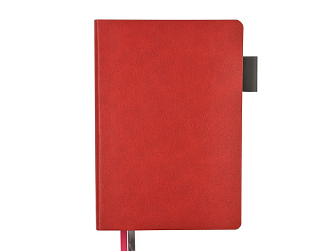 Ежедневник А5 датированный Boston 2027, красный с серым обрезом - рис 2.