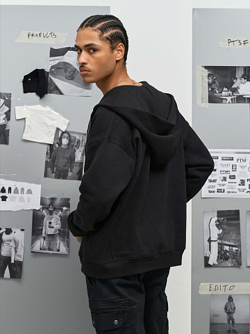 Толстовка унисекс на молнии Jelo, серый меланж - рис 10.