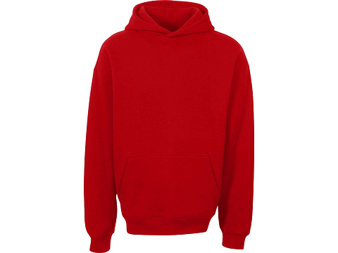Толстовка с капюшоном оверсайз Berlin унисекс, красный - рис 9.
